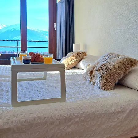 Situation Incroyable ! Lägenhet Crans-Montana